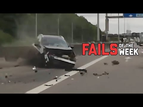 Car Crash Stops Traffic! Fails Of The Week